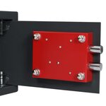 vidaXL Coffre-fort avec verrouillage Gris 20 x 31 x 20 cm Acier