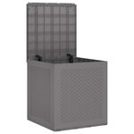 vidaXL Boîte de Rangement de Jardin Gris clair 55 x 53 x 57 cm