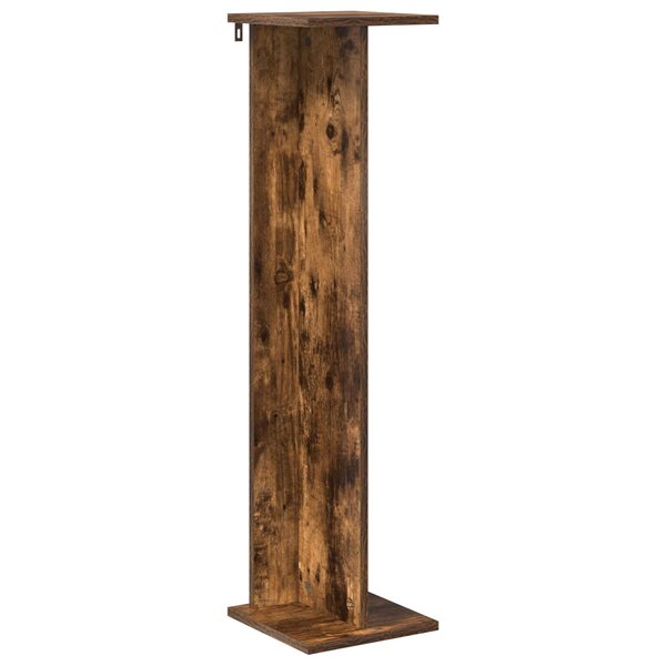 vidaXL Support de Plante Chêne fumé 25 x 25 5 x 100 5 cm