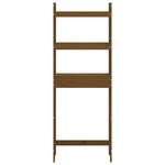 vidaXL Étagère de toilette Marron miel 63x26x171 cm Bois de pin massif