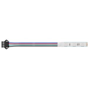 vidaXL Bande LED 12 Pièces Noir et Multicolore 1745 mm