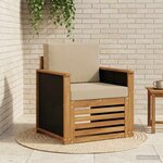 vidaXL Sofa de milieu extérieur Naturel
