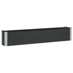 vidaXL Jardinière surélevée Noir 200 x 30 x 36 cm WPC et Aluminium