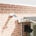 vidaXL Auvent avec Blanc 6 x 3 m Métal