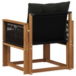 vidaXL Sofa de milieu extérieur Bois d'Acacia Massif Naturel