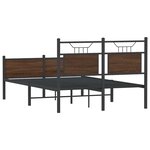 vidaXL Cadre de lit sans matelas chêne marron 120x200 cm