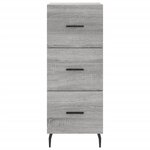 vidaXL Buffet haut Sonoma gris 34 5x34x180 cm Bois d'ingénierie