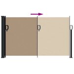 vidaXL Auvent latéral rétractable taupe 120x500 cm