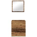 vidaXL Cabinet de salle de bain Bois Ancien 41 x 38 5 x 45 cm