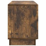 vidaXL Meuble TV Chêne fumé 99 x 34 5 x 47 cm Bois d'ingénierie