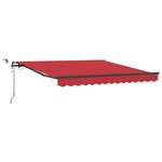 vidaXL Tissu de auvent Rouge 300 x 250 cm Polyester