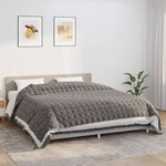 vidaXL Couverture lestée Gris 220x260 cm 11 kg Tissu