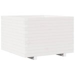vidaXL Jardinière blanc 70x70x49 5 cm bois de pin massif