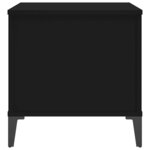 vidaXL Table basse Noir 60x44 5x45 cm Bois d'ingénierie