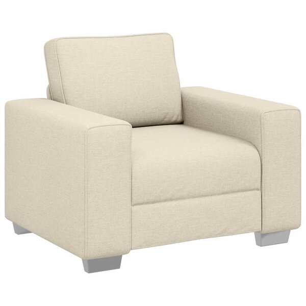 vidaXL Canapé avec coussin avec oreiller Beige 100 x 77 x 82 cm Lin