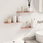 vidaXL Étagère flottante 3 pc Rose 40 x 9 x 2 5 cm Acier