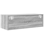 vidaXL Meuble TV sonoma gris 80x31x25 5 cm bois d'ingénierie