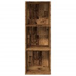 vidaXL Bibliothèque vieux bois 40x30x114 cm bois d'ingénierie