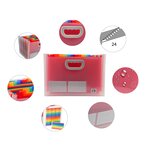 Trieur Valisette Maxi 24 compartiments polypropylène Crystal EXACOMPTA