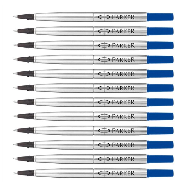 Recharge rollerball Z41 Pointe Fine 0 5mm bleu x 12 PARKER