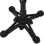 vidaXL Pied de table de bistro noir 52x52x72 cm fonte