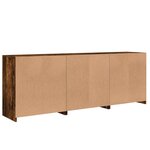 vidaXL Buffet avec lumières LED chêne fumé 181 5x37x67 cm