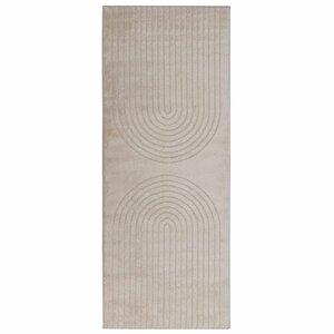 vidaXL Tapis de surface HUARTE Beige 200 x 80 cm Polyester