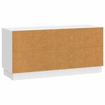 vidaXL Meuble TV Blanc brillant 99 x 34 5 x 47 cm Bois d'ingénierie