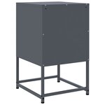 vidaXL Table de chevet anthracite 36x39x60 5 cm acier
