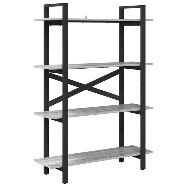 vidaXL Étagère Gris Sonoma 100 x 33 5 x 140 cm Bois d'ingénierie
