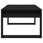 vidaXL Table Basse Chêne noir 102 x 50 x 35 cm Bois d'ingénierie