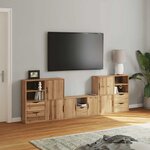 vidaXL Meubles TV 5 Pièces avec rangement ODDA bois de pin massif