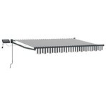 vidaXL Store rétractable manuel avec LEDs 2 5 x 2 m