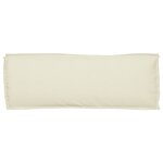 vidaXL Coussin de palette pour banc Crème 110x40x8 cm Tissu Oxford