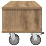 vidaXL Meuble TV Chêne artisanal 100 x 35 x 35 cm Bois d'ingénierie