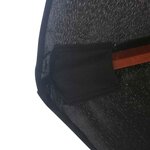 vidaXL Parasol d'extérieur avec mât en bois 350 cm Noir