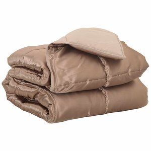 vidaXL Duvet complet toute l'année Doré 200 x 155 cm