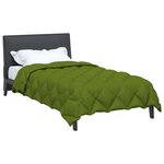 vidaXL Duvet d'hiver Vert 220 x 140 cm Microfibre
