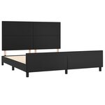 vidaXL Cadre de lit sans matelas noir 160x200 cm similicuir