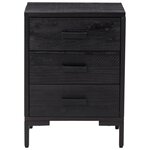 vidaXL Tables de chevet 2 Pièces Noir 40x30x55 cm Bois de pin massif