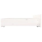 vidaXL Cadre de lit sans matelas avec tiroirs blanc 160x200 cm