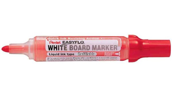 Marqueur tableau blanc EASYFLO MW50M Pointe ogive 2 5 mm Rouge PENTEL