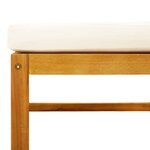 vidaXL Salon de jardin avec coussins 7 Pièces bois massif d'acacia