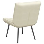 vidaXL Chaise de relaxation crème 64x74x84 cm velours