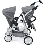 Bayer Chic 2000 691-76 - Le buggy Twinny pour poupées  Anthracite