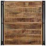 vidaXL Table basse 80x80x35 cm bois de manguier massif brut