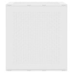 vidaXL Boîte de Rangement de Jardin Blanc 55 x 53 x 57 cm