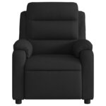 vidaXL Fauteuil de massage inclinable noir tissu