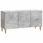 vidaXL Meuble TV 99 x 34 5 x 50 cm Gris béton Bois d'ingénierie