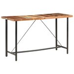 vidaXL Table de bar 180x70x107 cm Bois de récupération solide